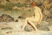 Cupid and Sea Nymphs Henry Scott Tuke